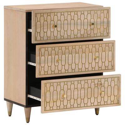 vidaXL Side Cabinets 2 pcs 60x33x75 cm Solid Wood Mango