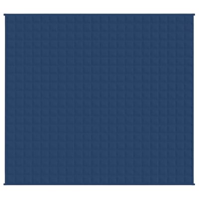 vidaXL Weighted Blanket Blue 220x230 cm King 11 kg Fabric