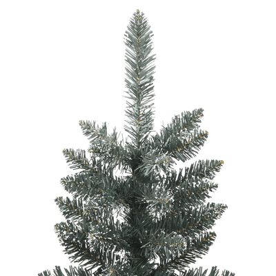 vidaXL Artificial Slim Christmas Tree with Stand Green 210 cm PVC