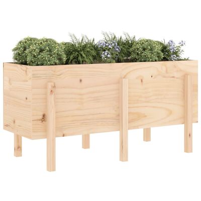 vidaXL Garden Raised Bed 121x50x57 cm Solid Wood Pine