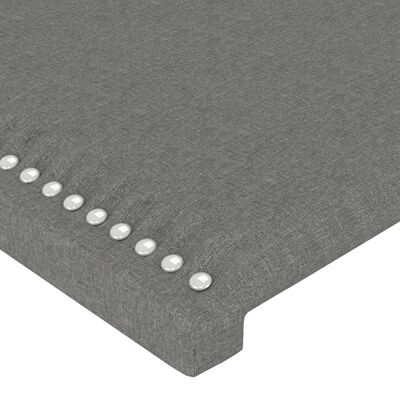 vidaXL Headboard Dark Grey 100x5x78/88 cm Fabric