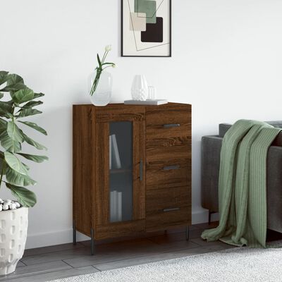 vidaXL Sideboard Brown Oak 69.5x34x90 cm Engineered Wood