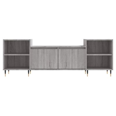 vidaXL TV Cabinet Grey Sonoma 160x35x55 cm Engineered Wood