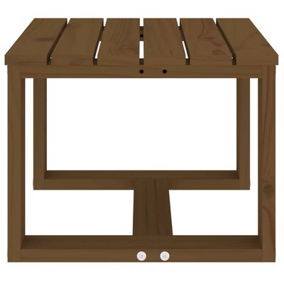 vidaXL Garden Side Table Honey Brown 40x38x28.5 cm Solid Wood Pine