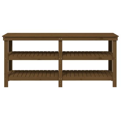 vidaXL Work Bench Honey Brown 181x50x80 cm Solid Wood Pine