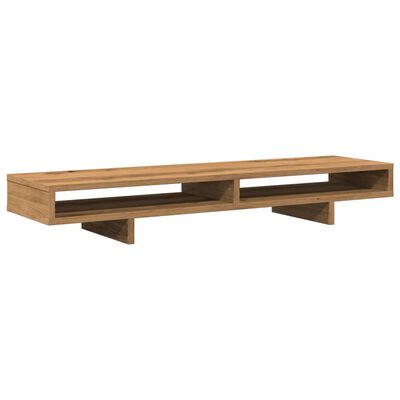 vidaXL Monitor Stand Artisian Oak 100x27x15 cm Engineered Wood