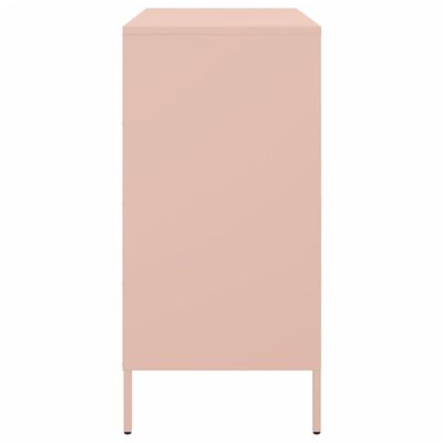 vidaXL Sideboard Pink 68x39x79 cm Steel