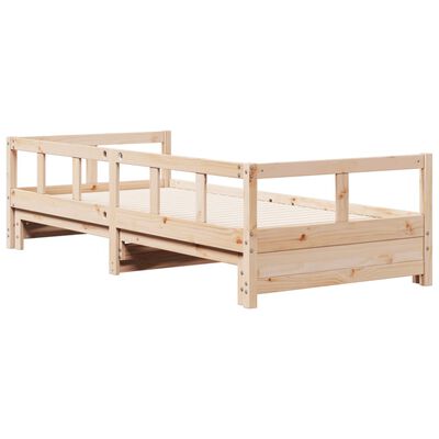 vidaXL Daybed without Mattress 80x200 cm Solid Wood Pine