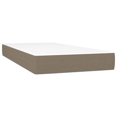 vidaXL Pocket Spring Bed Mattress Taupe 90x190x20 cm Fabric