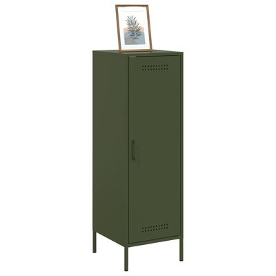 vidaXL Highboard Olive Green 36x39x113 cm Steel