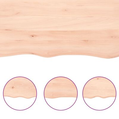 vidaXL Bathroom Countertop 160x30x(2-4) cm Untreated Solid Wood