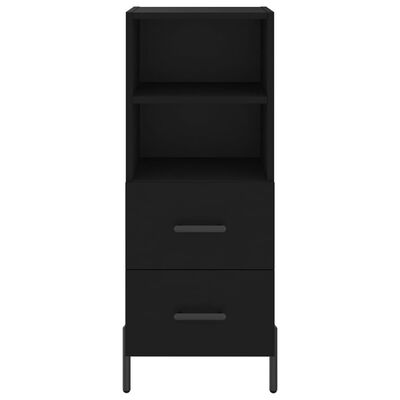 vidaXL Highboard Black 34.5x34x180 cm Engineered Wood