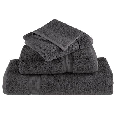 vidaXL 8 Piece Premium Towel Set SOLUND Anthracite 600 gsm