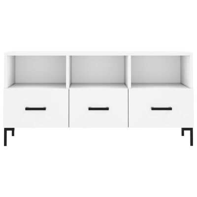 vidaXL TV Cabinet White 102x36x50 cm Engineered Wood