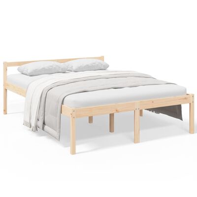 vidaXL Senior Bed without Mattress 160x200 cm Solid Wood Pine