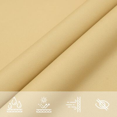 vidaXL Sun Shade Sail Sand 5x2.5 m 100% Polyester Oxford