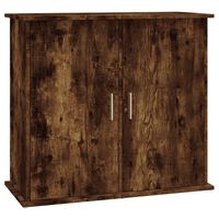 vidaXL Aquarium Stand Smoked Oak 81x36x73 cm Engineered Wood