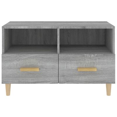 vidaXL TV Cabinet Grey Sonoma 80x36x50 cm Engineered Wood