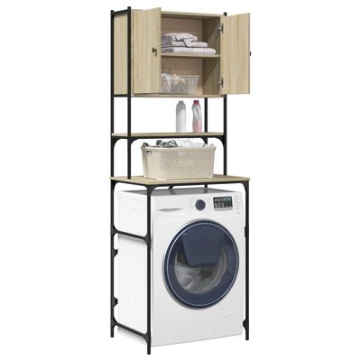 vidaXL Washing Machine Cabinet Sonoma Oak 68x48.5x194 cm