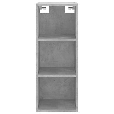 vidaXL Highboard Concrete Grey 34.5x34x180 cm Engineered Wood