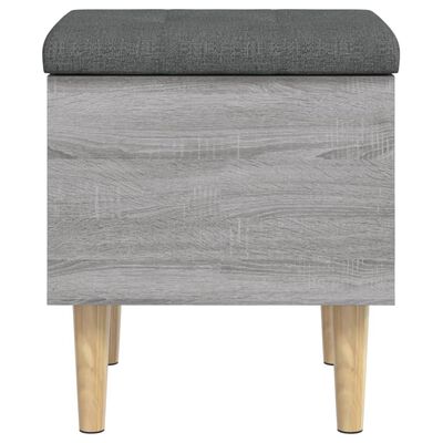 vidaXL Storage Bench Grey Sonoma 42x42x46 cm Engineered Wood