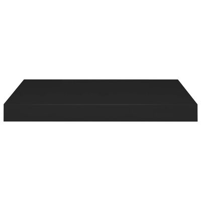 vidaXL Floating Wall Shelves 4 pcs Black 50x23x3.8 cm MDF