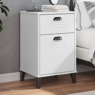 vidaXL Bedside Cabinet VIKEN White Engineered Wood