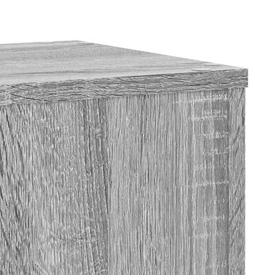 vidaXL Plant Stands 2 pcs Grey Sonoma 30x30x70 cm Engineered wood