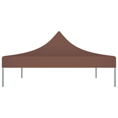 vidaXL Party Tent Roof 4x3 m Brown 270 g/m²