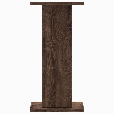 vidaXL Speaker Stands 2 pcs Brown Oak 30x30x60 cm Engineered Wood