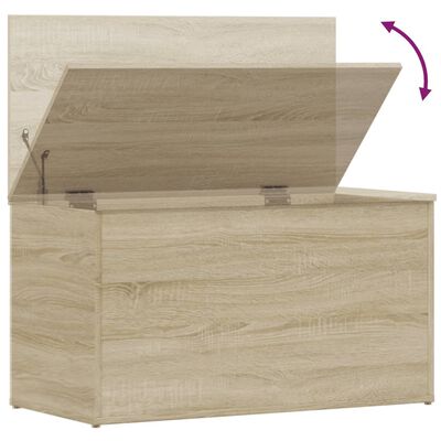 vidaXL Storage Chest Sonoma Oak 84x42x46 cm Engineered Wood