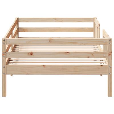 vidaXL Bed Frame 100x200 cm Solid Wood Pine