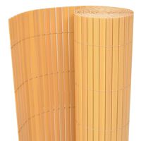 vidaXL Double-Sided Garden Fence PVC 90x300 cm Yellow