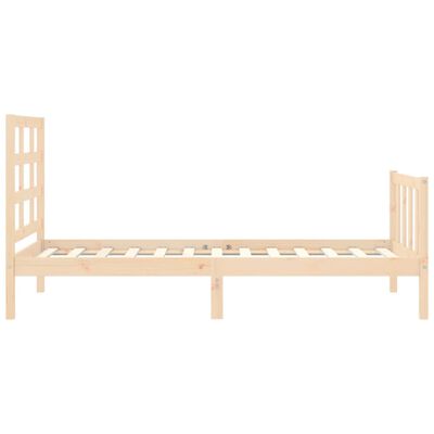 vidaXL Bed Frame without Mattress 100x200 cm Solid Wood Pine