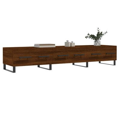 vidaXL TV Cabinet Brown Oak 150x36x30 cm Engineered Wood