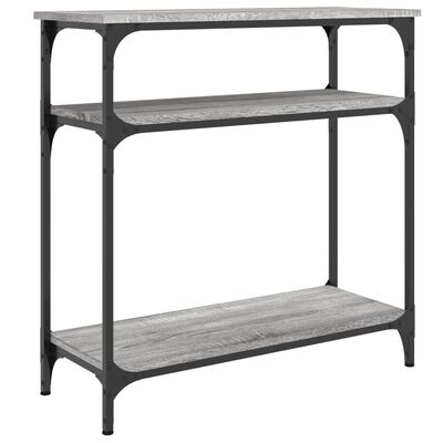 vidaXL Console Table Grey Sonoma 75x29x75 cm Engineered Wood