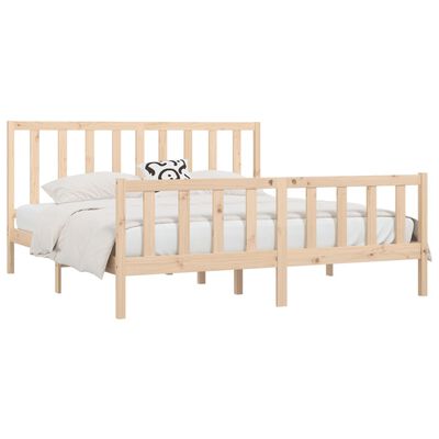 vidaXL Bed Frame without Mattress 200x200 cm Solid Wood