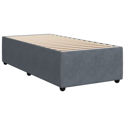 vidaXL Bed Frame without Mattress Dark Grey 80x200 cm Velvet