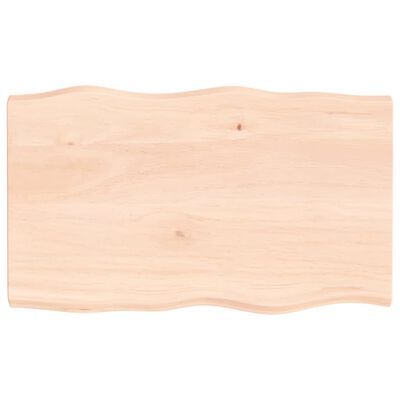 vidaXL Table Top 100x60x(2-4) cm Untreated Solid Wood Live Edge