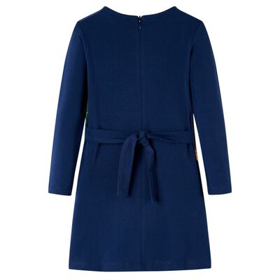 Kids' Dress with Long Sleeves Navy 104