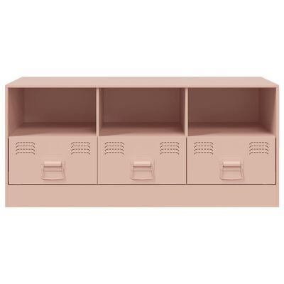 vidaXL TV Cabinet Pink 99x39x44 cm Steel