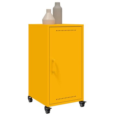 vidaXL Sideboard Mustard Yellow 36x39x72 cm Steel