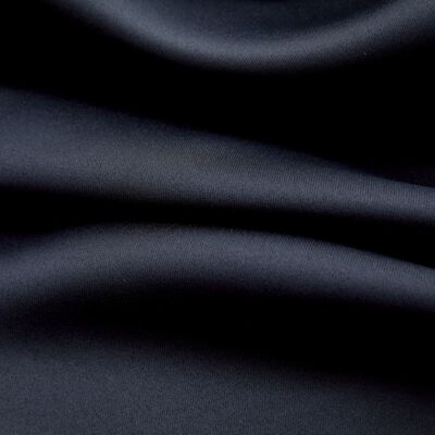 vidaXL Blackout Curtain with Metal Rings Black 290x245 cm