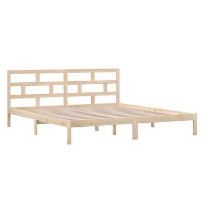 vidaXL Bed Frame without Mattress Solid Wood 140x190 cm (809997+814194)