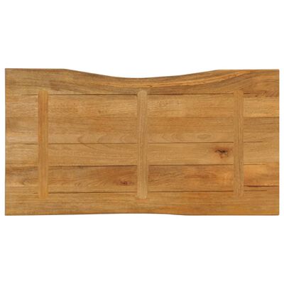 vidaXL Table Top 100x60x2.5 cm Live Edge Solid Wood Mango