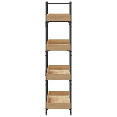 vidaXL Bookcase 4-Tier Sonoma Oak 100x33x145.5 cm Engineered Wood