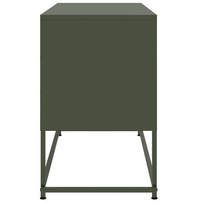 vidaXL TV Cabinet Olive Green 100.5x39x60.5 cm Steel