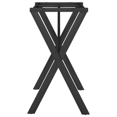 vidaXL Dining Table Legs X-Frame 80x40x73 cm Cast Iron