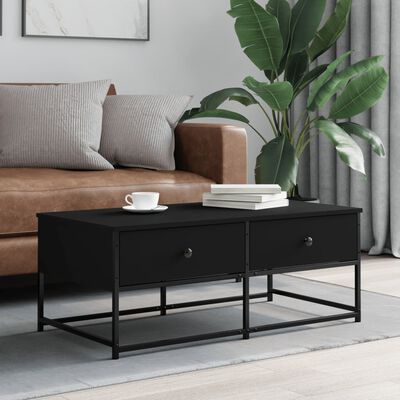 vidaXL Coffee Table Black 100x51x40 cm Engineered Wood