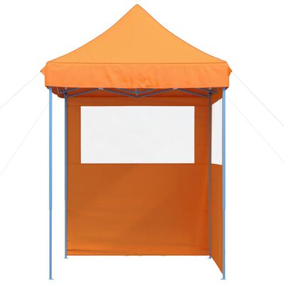 vidaXL Foldable Party Tent Pop-Up with 2 Sidewalls Orange